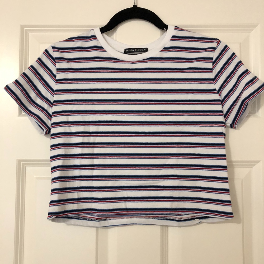 Brandy Melville Striped Crop Top